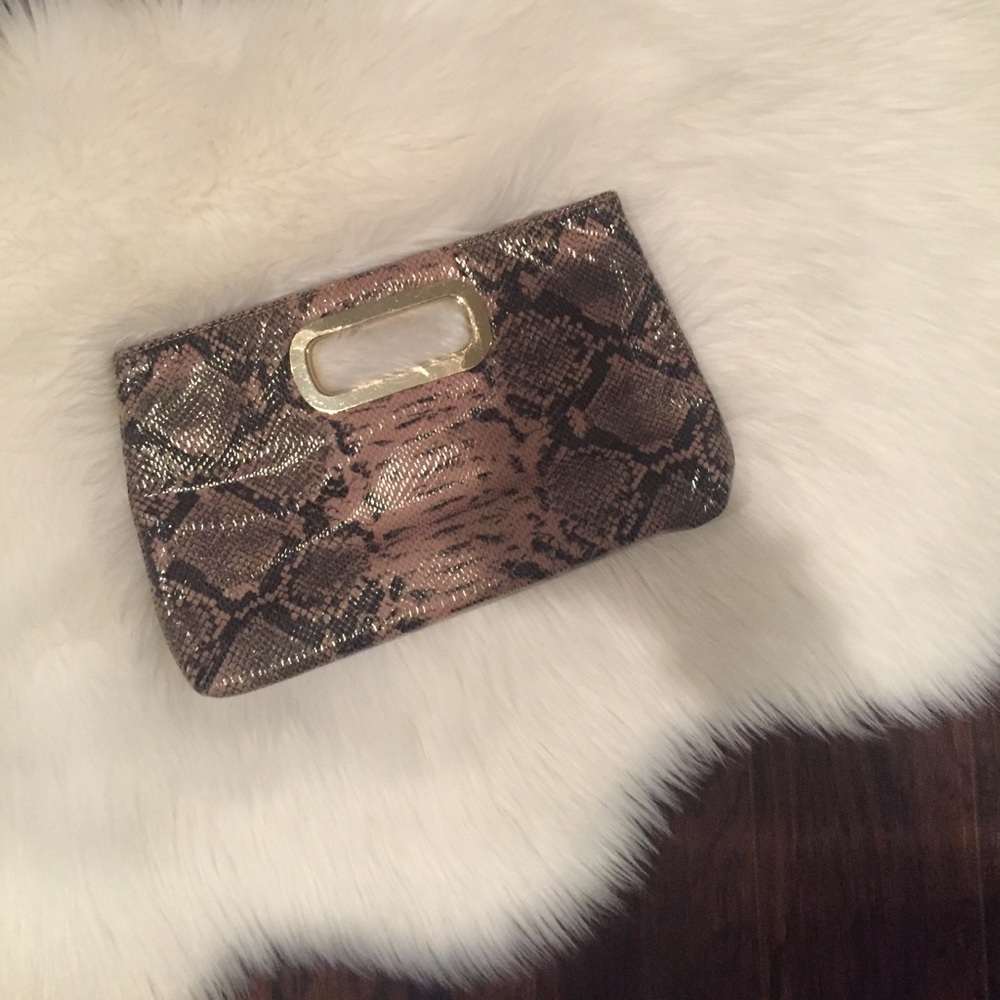 Snakeskin Clutch